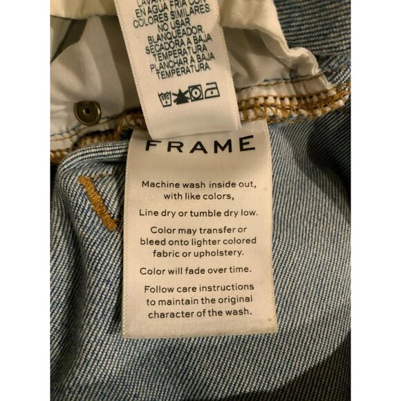 Frame Medium Wash Ali High Rise Cigarette Skinny Blue Jeans, Size 26 - Picture 10 of 10